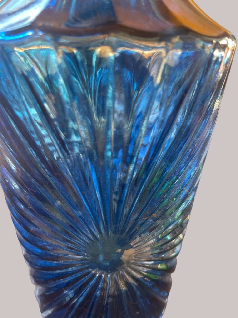 Imported McGill Canadian Whiskey 2 Cobalt Blue Decanters Bottled by James B Beam - Picture 3 of 10